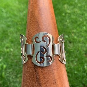 Sara Coventry wide metal bracelet